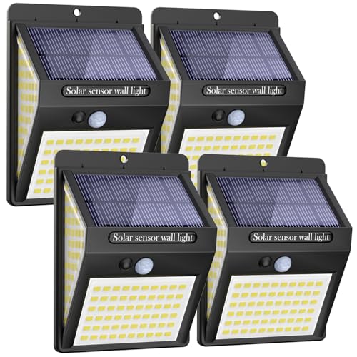 Solar Security Wall Lights 140LED 3 Modes 270ºWide Angle Waterproof
