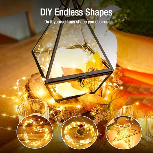 6 Pack Fairy Lights Battery Operated - 7ft 20 Led Twinkle Lights 3 Modes, Bulk Mini String Lights Waterproof for Mason Jars Vases DIY Party Wedding Mothers Day Decoration -Warm White #4