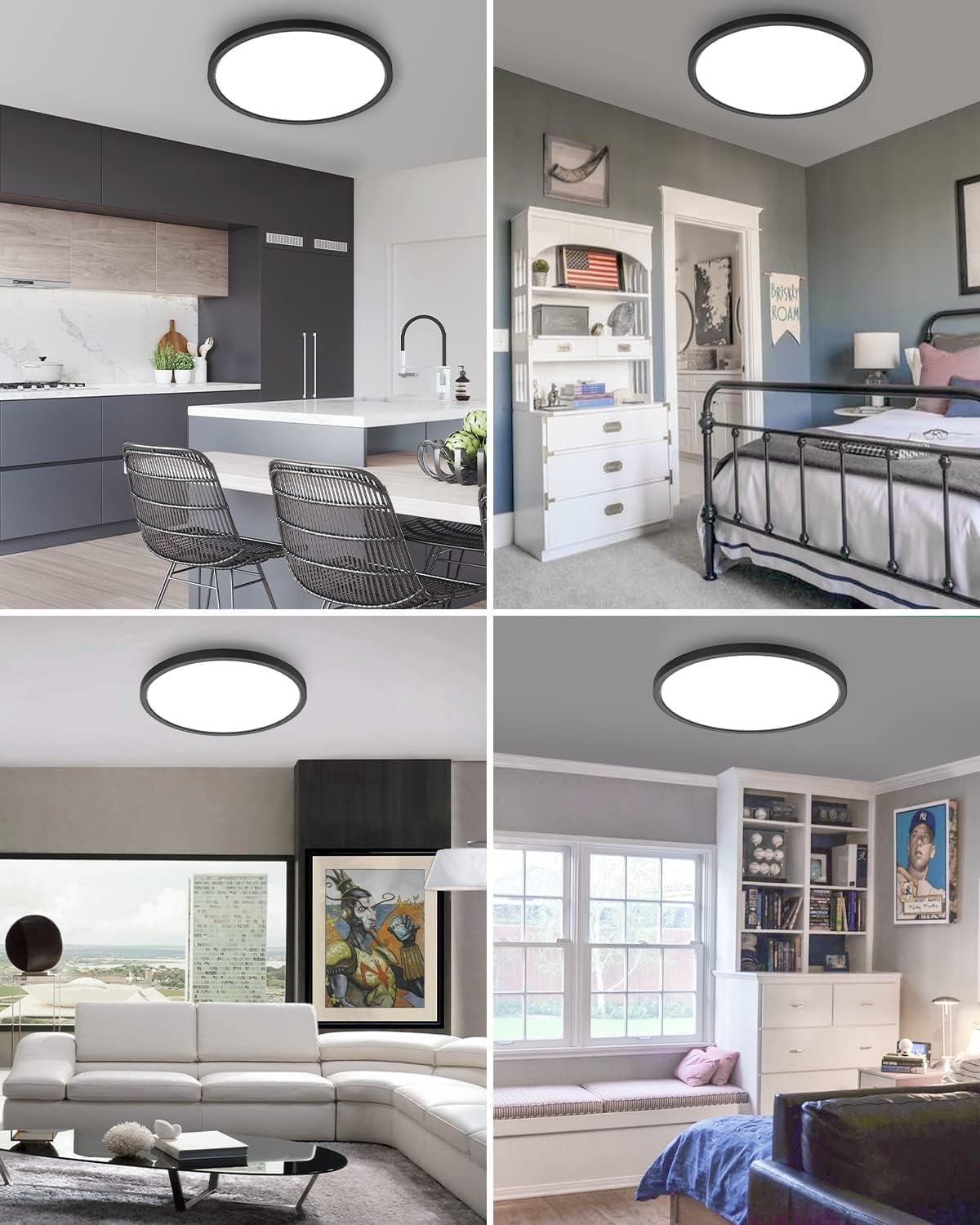 12 inch LED Flush Mount Dimmable Ceiling Light Fixture - Ceiling Lights - #1