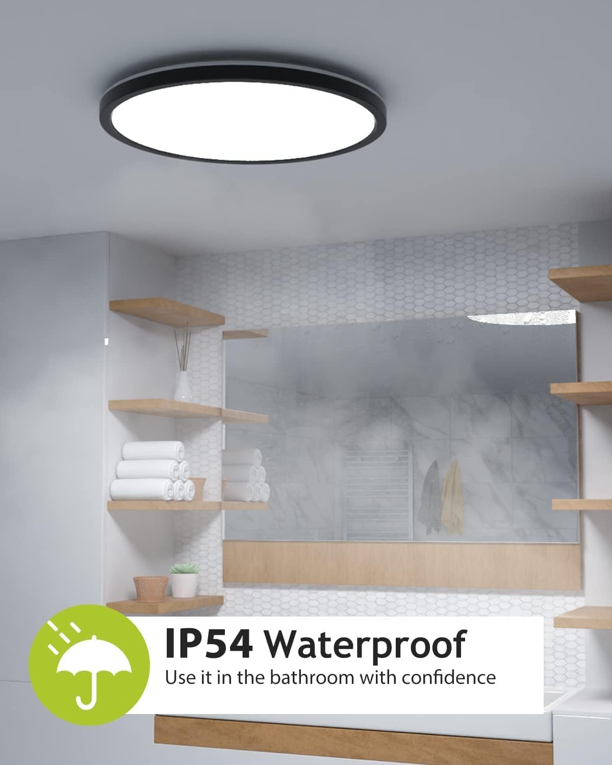 12 inch LED Flush Mount Dimmable Ceiling Light Fixture - Ceiling Lights - #1
