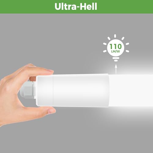 2FT LED Batten Lights 18W 1960LM Super Bright, 3000/4000/6500K Selectable Ceiling Mount Tube Lights, IP65 Waterproof Shed Garage Lightinging for Kitchen Office Workshop[Energy Class B] #2