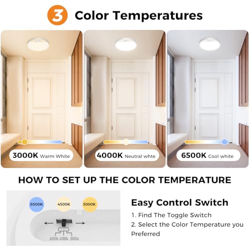 Fastlighting 3 CCT adjustable motion sensor ceiling light