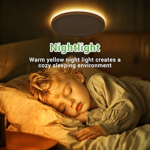 Ultra-thin 2.1cm profile of the 18W LED ceiling light with nightlight