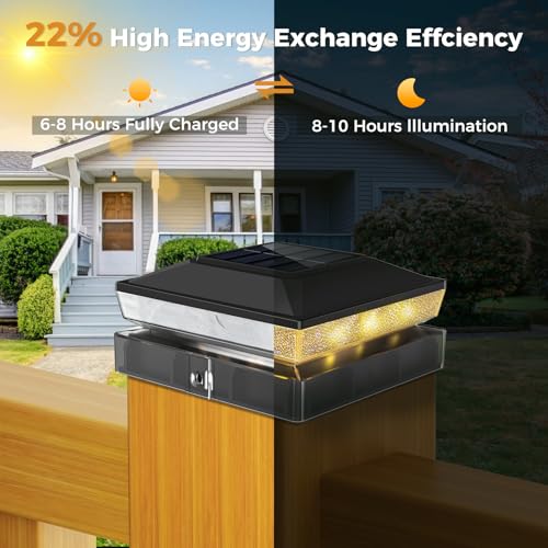 Solar post light charging during the day and illuminating at night