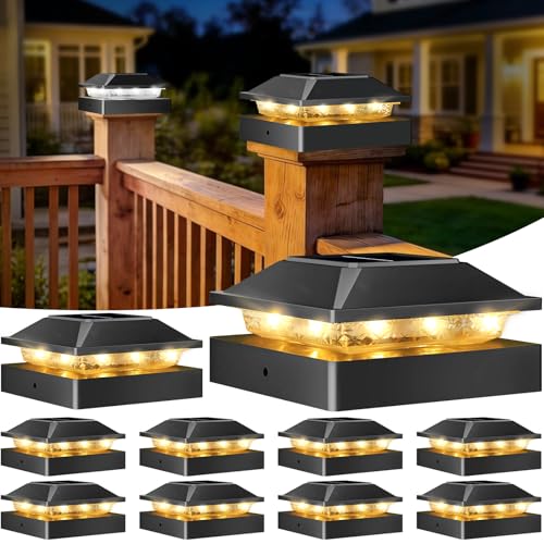 Solar Post Lights 2 Modes 16 LED Fit 4x4 3.5x3.5