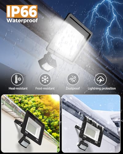IP66 waterproof rating ensures outdoor durability in rain and dust