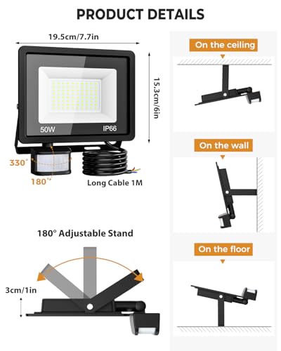 product dimensions diagram showing size and mounting bracket details