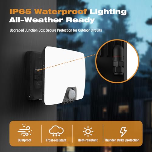 IP65 waterproof construction for outdoor use in rain