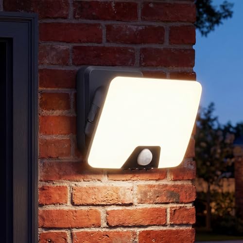 Flood Lights Motion Sensor 3000K-6500K IP65 Waterproof(24W)