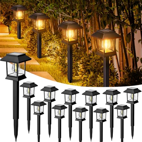Solar Path Lights Auto On/Off Waterproof