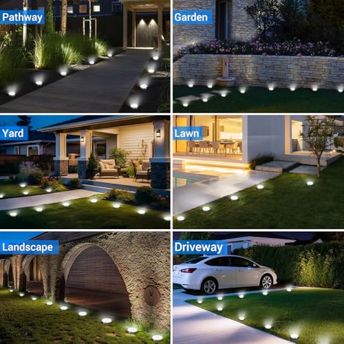 Solar ground lights used in multi-scene applications like garden and pathway