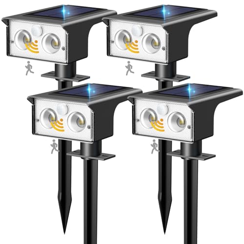 Solar Spot Lights Motion Sensor 3 Modes 2-in-1 Auto On/Off