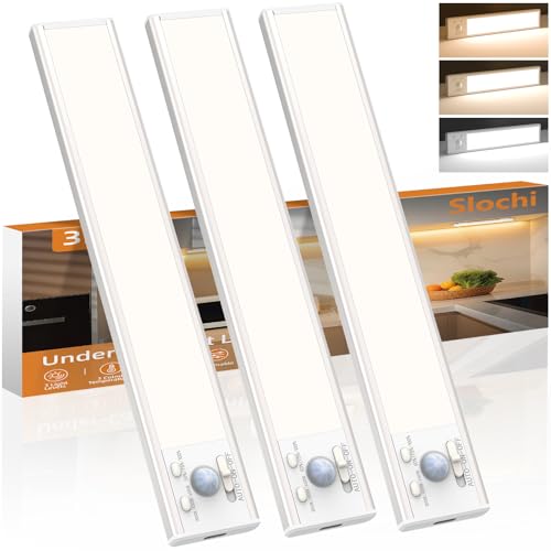 Rechargeable Under Cabinet Kitchen Lights-3 Color&Dimmable