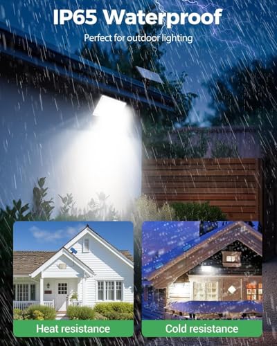 IP65 waterproof construction of solar security light suitable for outdoor use