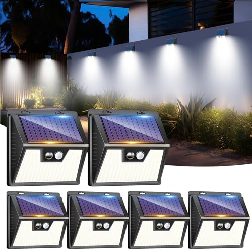Solar Wall Lights 176 LED Motion Sensor IP65 Waterproof